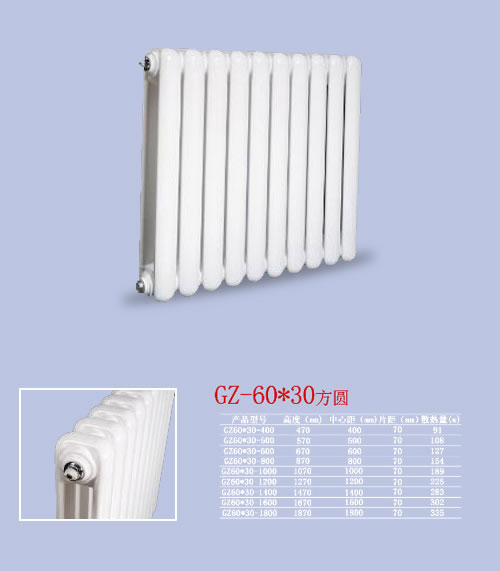 GZ-60&30方圓 鋼制散熱器